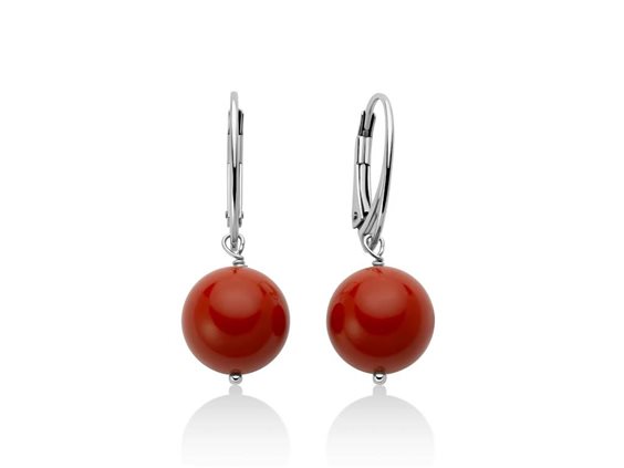 Orecchini Miluna Donna in Argento Corallo PER2820 - PER2820